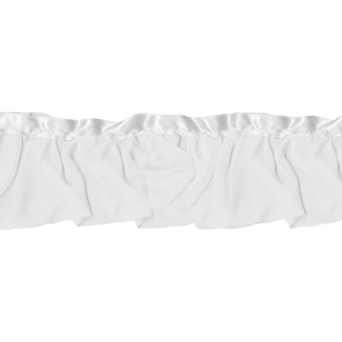 White Ruffles String Simplicity Chiffon Ruffles White | Spotlight Australia
