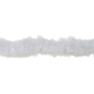 Simplicity Feather Boa White 38 mm