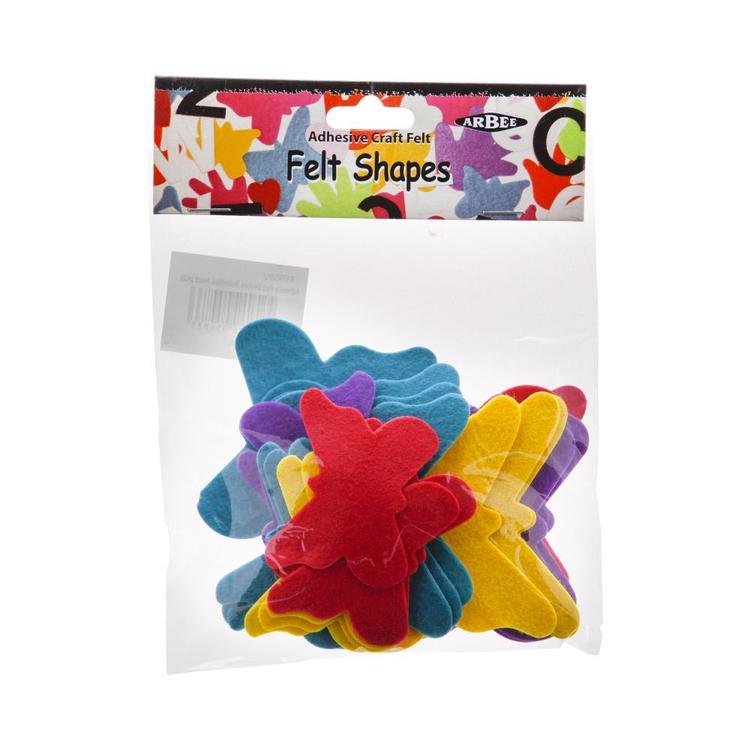 Arbee Adhesive Butterfly Felt Shapes