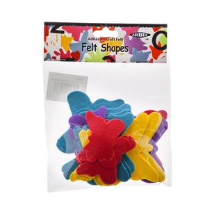 Arbee Adhesive Butterfly Felt Shapes Multicoloured