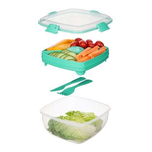 Sistema To Go Salad Container Teal 1.1 L
