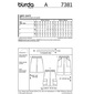 Burda Pattern 7381 Men's Shorts  32 - 46