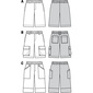 Burda Pattern 7381 Men's Shorts  32 - 46