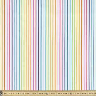 Spots & Stripes Mid Stripe 112 cm Cotton Fabric Multicoloured