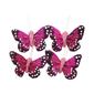 Critters Small Feather Butterfly Hot Pink 4 cm