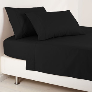 KOO 250 Thread Count Fitted Sheet Black