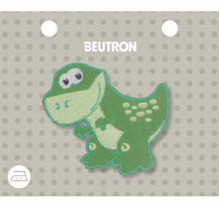 Beutron Green Dinosaur Motif Green