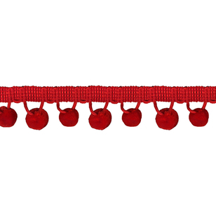 Simplicity Ball Fringe Red 25 mm