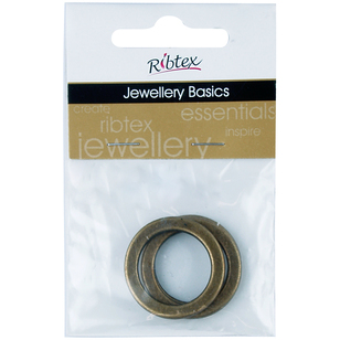 Ribtex Jewellery Basics Round Rings Bronze 27 mm