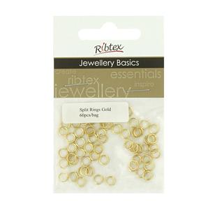 Ribtex Jewellery Basics Split Rings Gold 6 mm