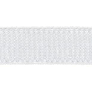 Birch Ribbed Elastic Sold By The Metre White