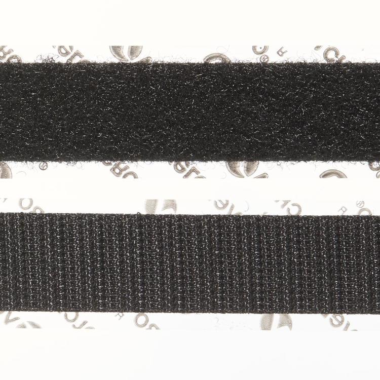 VELCRO® Brand Stick On Black 20 mm x 1 m