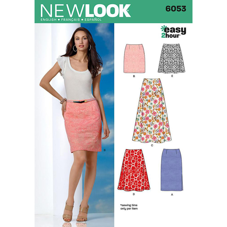 New Look Pattern 6053 Women's Skirt
