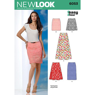 New Look Pattern 6053 Women's Skirt  8 - 18