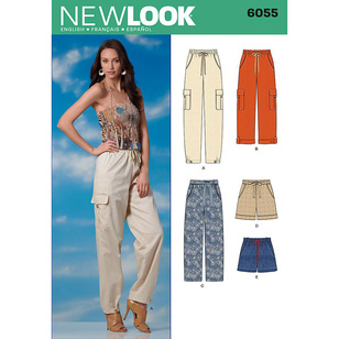 New Look Pattern 6055 Women's Pants & Shorts  6 - 16