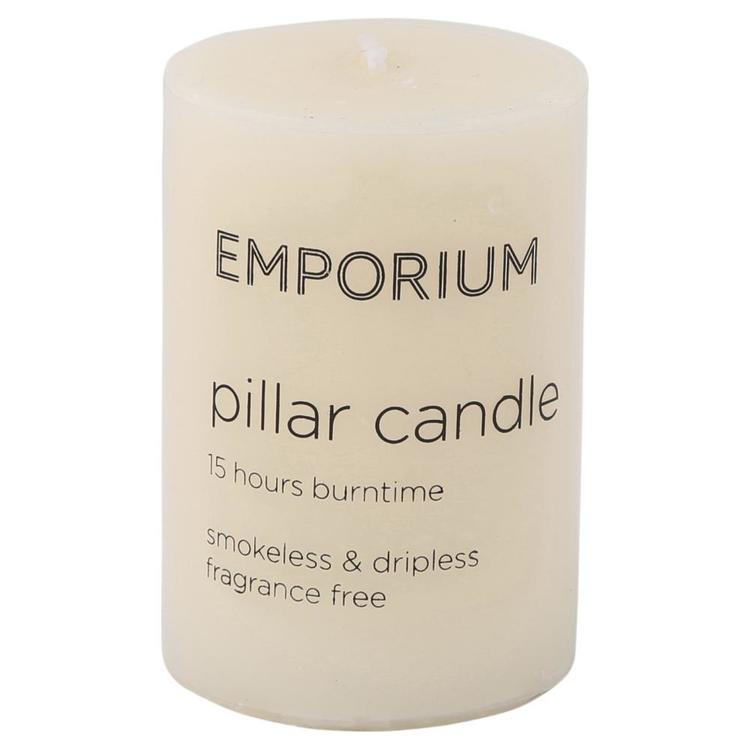 Emporium Pillar Candle 5 x 7.5cm Ivory