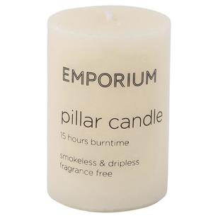 Emporium Pillar Candle 5 x 7.5cm Ivory