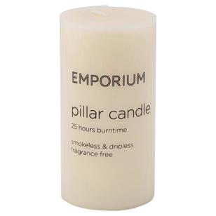 Emporium 25-Hour Burn Time Pillar Candle Ivory