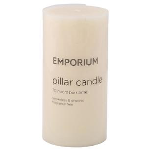 Emporium 70-Hour Burn Time Pillar Candle Ivory
