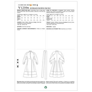 Vogue Sewing Pattern V1239 Misses' Dress & Belt White
