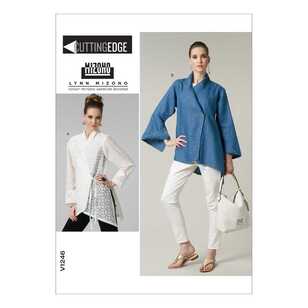 Vogue Sewing Pattern V1246 Misses' Shirt White