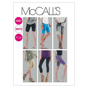 McCalls M6360 Womens' Leggings In 4 Lengths  18 - 24