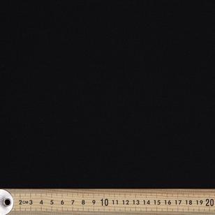 Plain 147 cm Stretch Crepe Knit Fabric Black