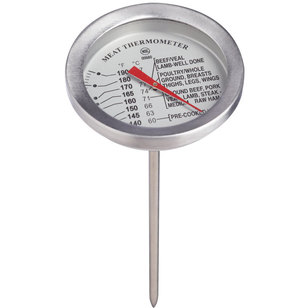AcuRite Kitchen Essential Style Meat Thermometer Silver