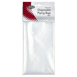 Appetito Disposable Piping Bags 6 Pack Clear