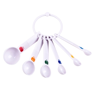 Appetito Measure Spoons 6 Set White