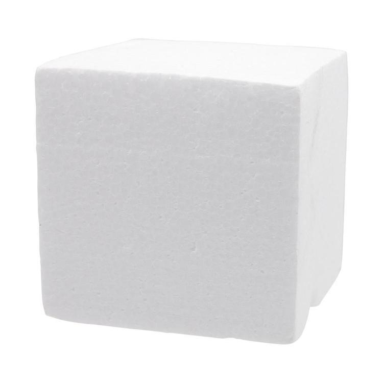 Shamrock Craft Deco Foam Cube White 90 mm
