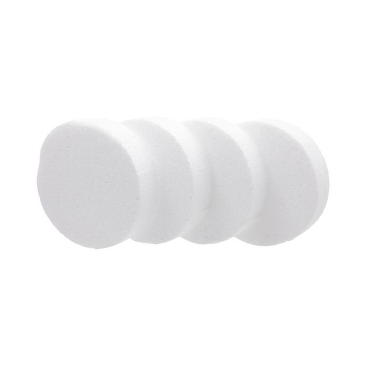 Shamrock Craft Deco Foam Circles 4 Pieces White