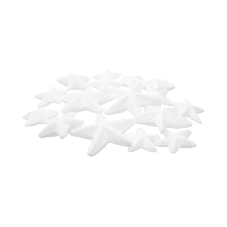Shamrock Craft Deco Foam Star Value Pack White