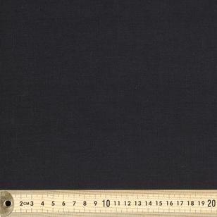 Plain 112 cm Cotton Linen Fabric Black
