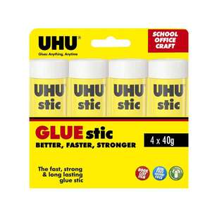 UHU Stic 40G Glue Stick Pack Clear 40 g