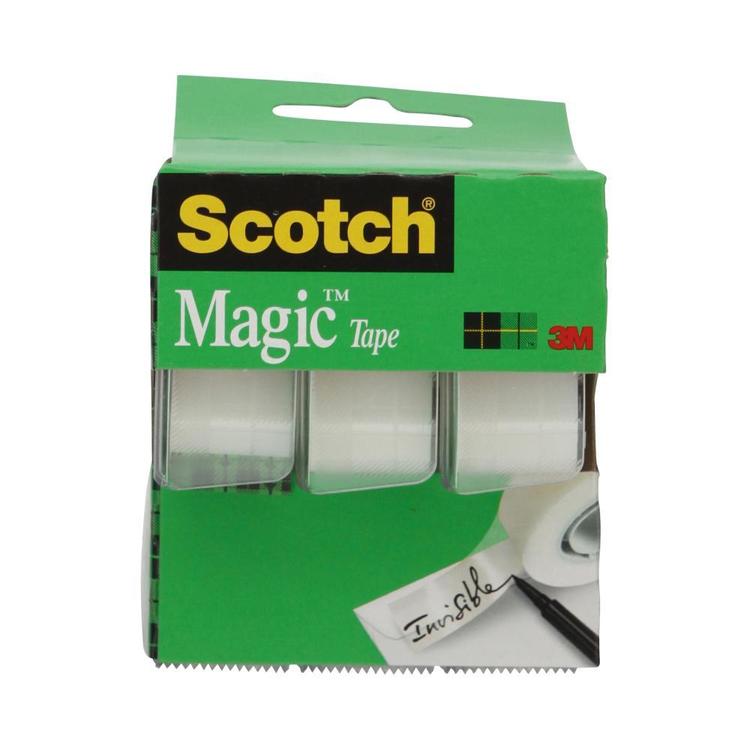 Scotch Magic Tape 3 Pack Clear 19 mm