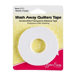 Sew Easy Quilters Wash-Away Tape Natural 0.8 cm x 10 m