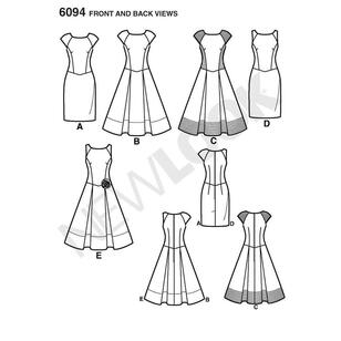 New Look Pattern 6094 Women's Dress  8 - 18