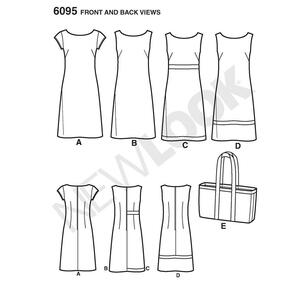 New Look Pattern 6095 Women's Dress  10 - 22