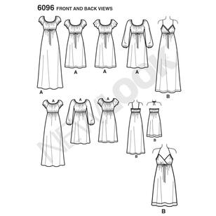 New Look Pattern 6096 Women's Dress  4 - 16