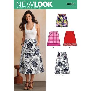 New Look Pattern 6106 Women's Skirt  10 - 22