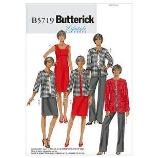 Butterick Pattern B5719 Women's Jacket Dress Skirt & Pants