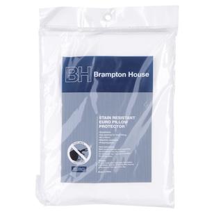 Brampton House Stain Resistant European Pillow Protector White European
