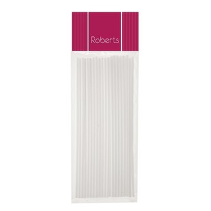 Roberts 20 cm Lolly Pop Sticks White 200 mm