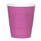 Amscan Bright Pink Plastic Cups Bright Pink 335 mL