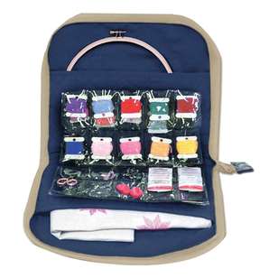Sew Easy Embroidery Floss Bag Navy 280 x 330 mm
