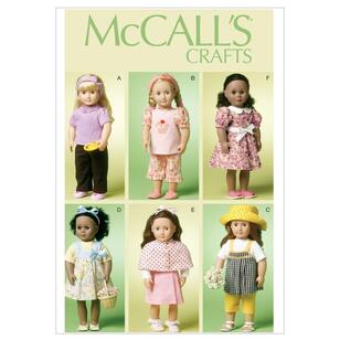 McCall's Pattern M6526 18'' Doll Clothes One Size