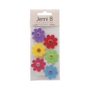 Jenni B Polka Dot Flowers Embellishments Multicoloured