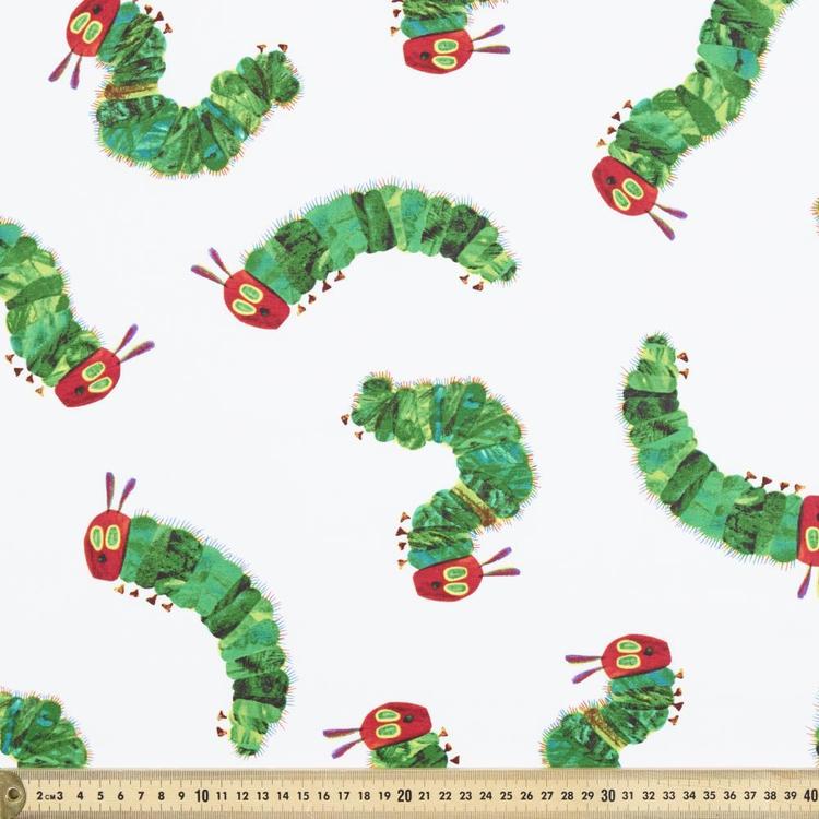Very Hungry Caterpillar Tossed Cotton Fabric Multicoloured 112 cm