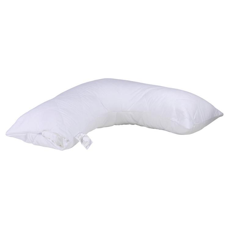 Brampton House V Shaped Anti Bacterial Quilted Pillow Protector White v shaped pillow protector